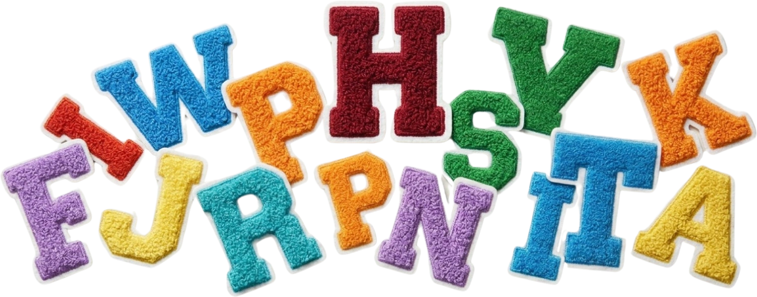 Chenille Letter Patches