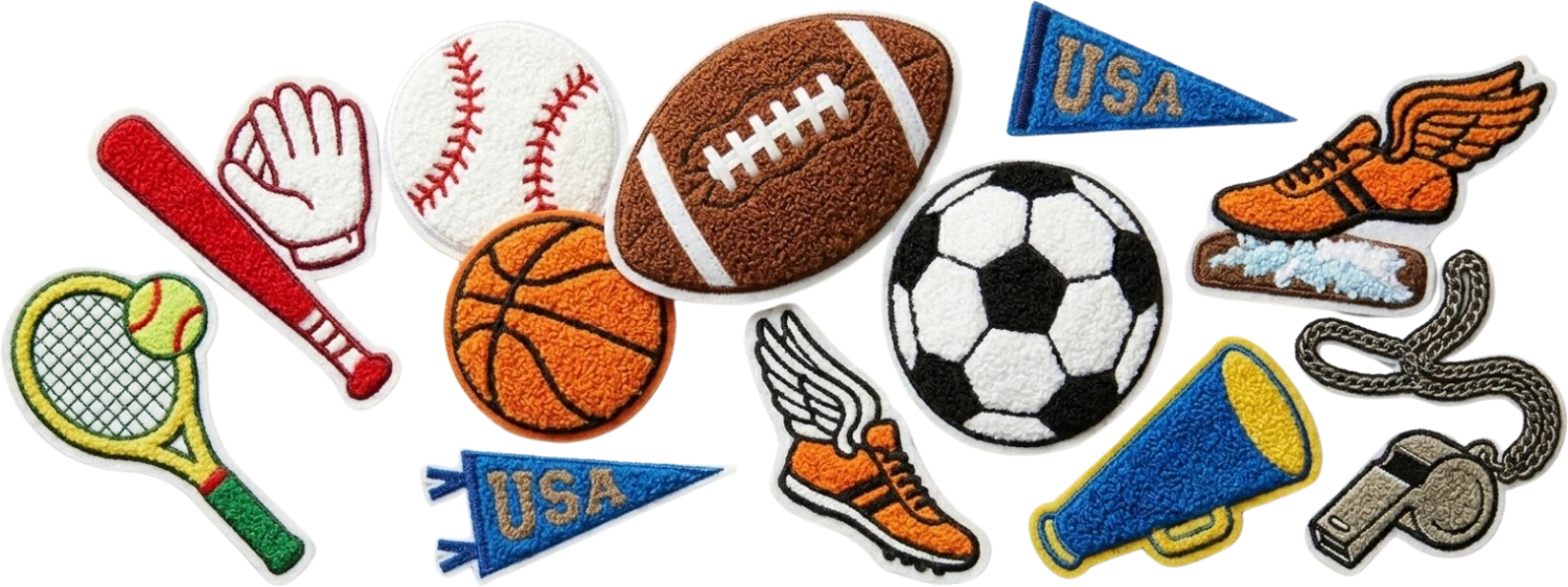 Chenille Sports Patches